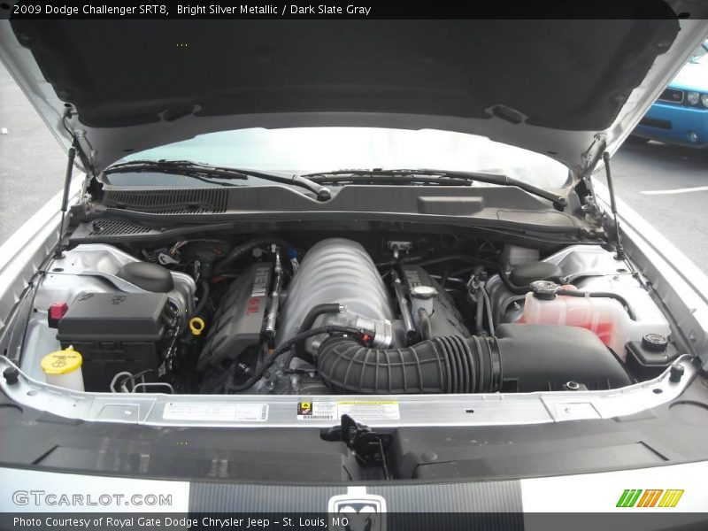 Bright Silver Metallic / Dark Slate Gray 2009 Dodge Challenger SRT8
