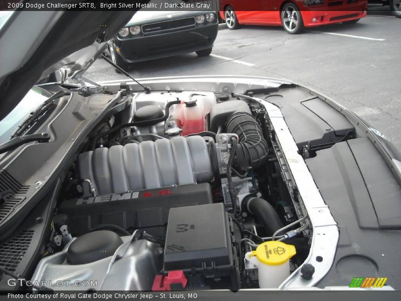 Bright Silver Metallic / Dark Slate Gray 2009 Dodge Challenger SRT8
