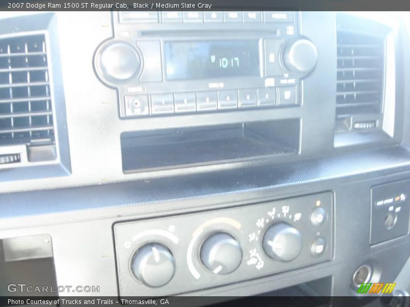 Black / Medium Slate Gray 2007 Dodge Ram 1500 ST Regular Cab