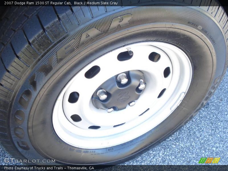 Black / Medium Slate Gray 2007 Dodge Ram 1500 ST Regular Cab