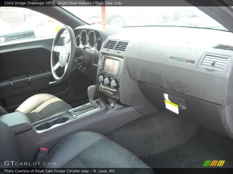 Bright Silver Metallic / Dark Slate Gray 2009 Dodge Challenger SRT8