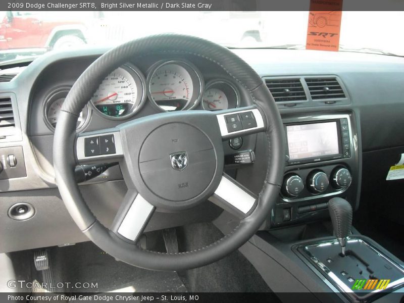 Bright Silver Metallic / Dark Slate Gray 2009 Dodge Challenger SRT8