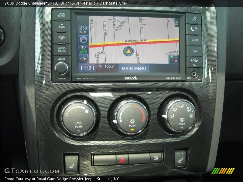 Bright Silver Metallic / Dark Slate Gray 2009 Dodge Challenger SRT8