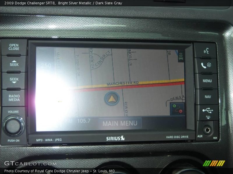Bright Silver Metallic / Dark Slate Gray 2009 Dodge Challenger SRT8