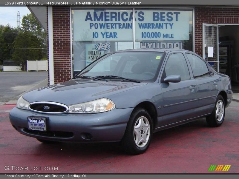 Medium Steel Blue Metallic / Midnight Blue SVT Leather 1999 Ford Contour SE