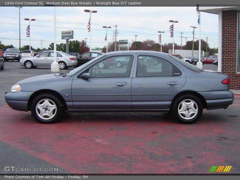 Medium Steel Blue Metallic / Midnight Blue SVT Leather 1999 Ford Contour SE