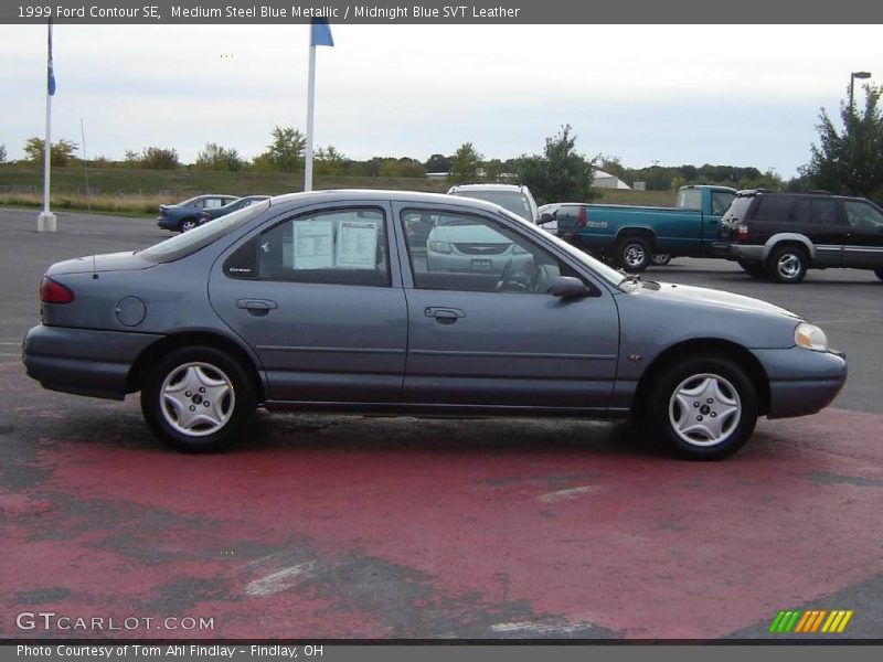 Medium Steel Blue Metallic / Midnight Blue SVT Leather 1999 Ford Contour SE