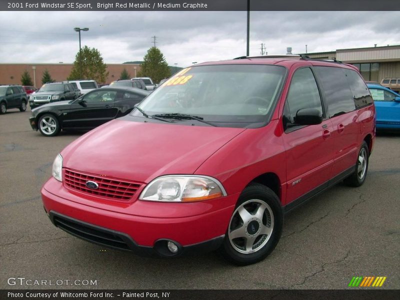 Bright Red Metallic / Medium Graphite 2001 Ford Windstar SE Sport