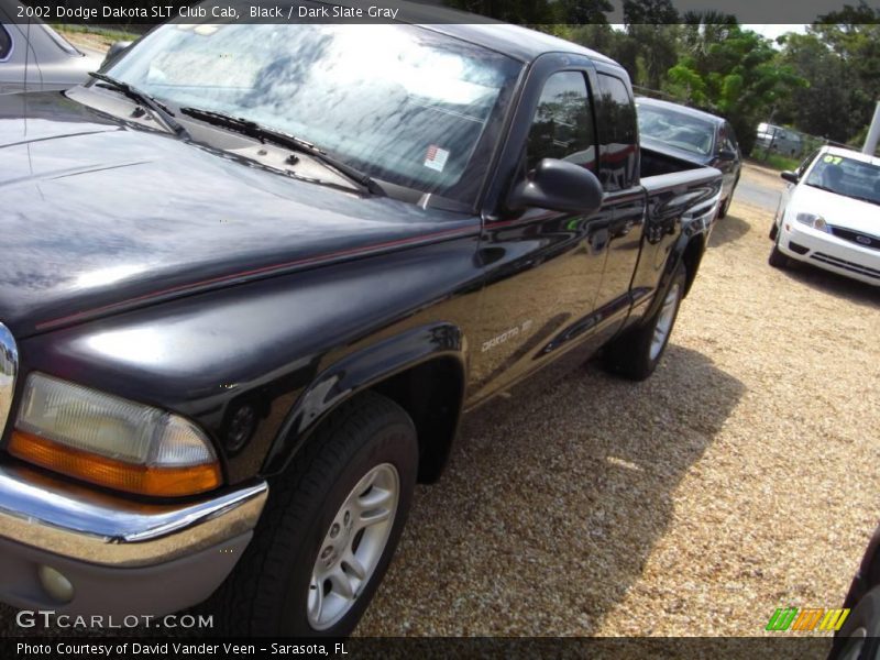 Black / Dark Slate Gray 2002 Dodge Dakota SLT Club Cab