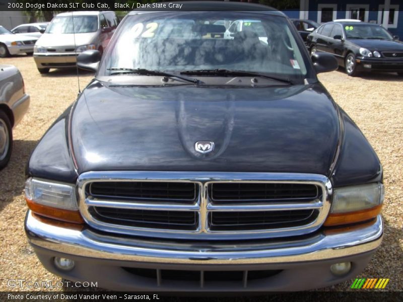 Black / Dark Slate Gray 2002 Dodge Dakota SLT Club Cab