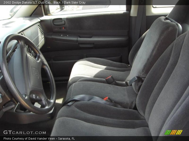 Black / Dark Slate Gray 2002 Dodge Dakota SLT Club Cab