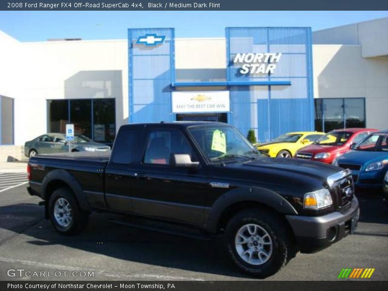 Black / Medium Dark Flint 2008 Ford Ranger FX4 Off-Road SuperCab 4x4