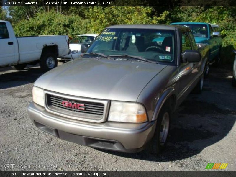 Pewter Metallic / Pewter 2000 GMC Sonoma SL Extended Cab