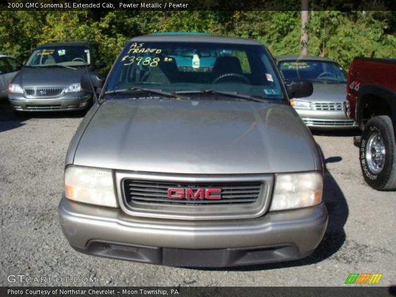 Pewter Metallic / Pewter 2000 GMC Sonoma SL Extended Cab