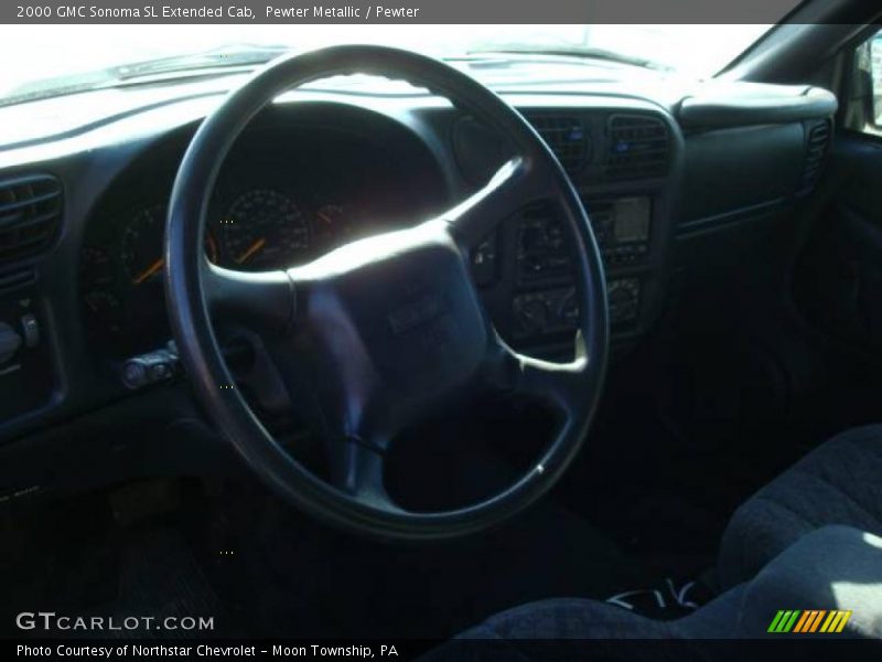 Pewter Metallic / Pewter 2000 GMC Sonoma SL Extended Cab