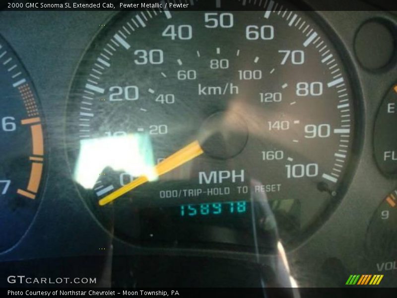 Pewter Metallic / Pewter 2000 GMC Sonoma SL Extended Cab