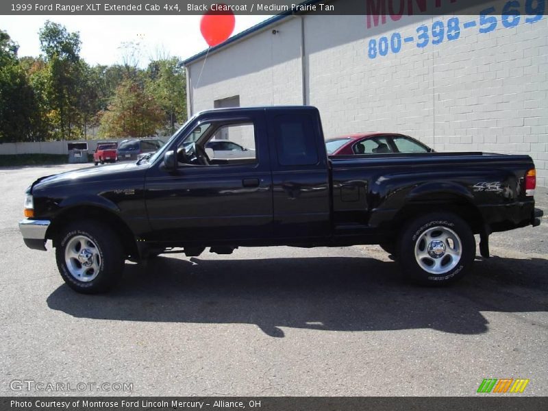 Black Clearcoat / Medium Prairie Tan 1999 Ford Ranger XLT Extended Cab 4x4