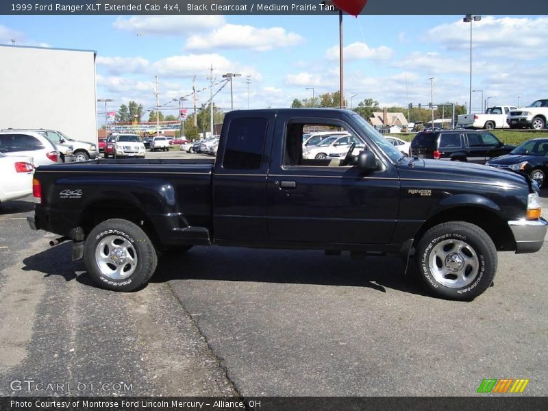 Black Clearcoat / Medium Prairie Tan 1999 Ford Ranger XLT Extended Cab 4x4