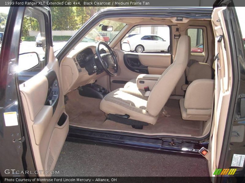 Black Clearcoat / Medium Prairie Tan 1999 Ford Ranger XLT Extended Cab 4x4