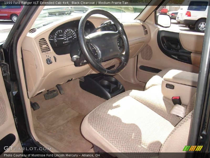 Black Clearcoat / Medium Prairie Tan 1999 Ford Ranger XLT Extended Cab 4x4