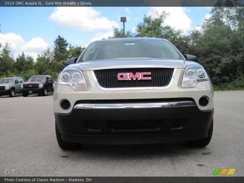Gold Mist Metallic / Ebony 2010 GMC Acadia SL