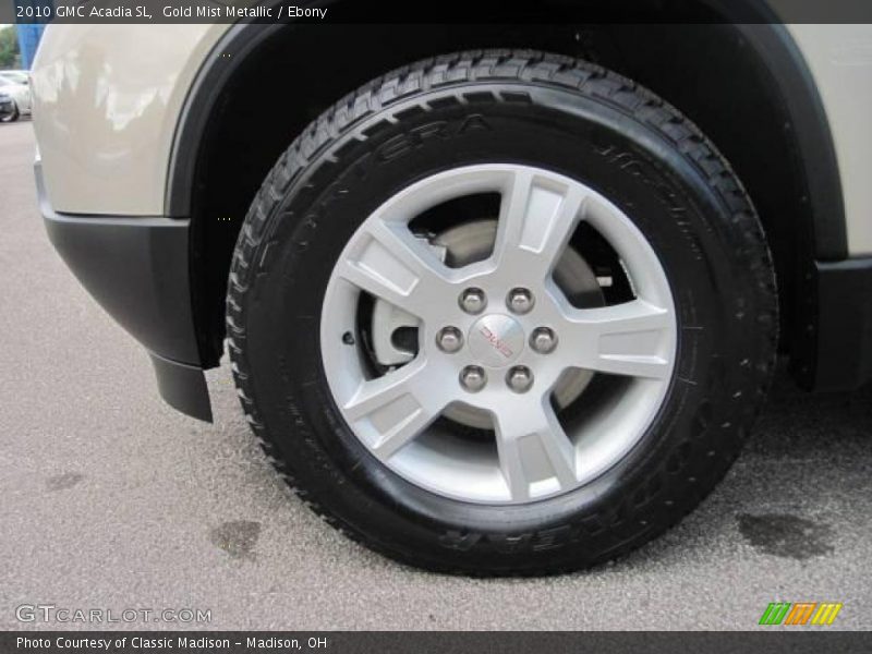 Gold Mist Metallic / Ebony 2010 GMC Acadia SL