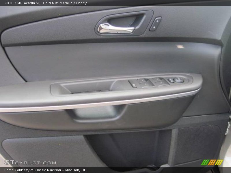 Gold Mist Metallic / Ebony 2010 GMC Acadia SL