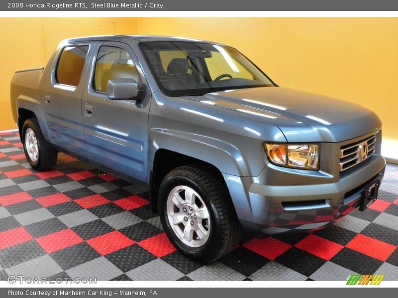 Steel Blue Metallic / Gray 2008 Honda Ridgeline RTS