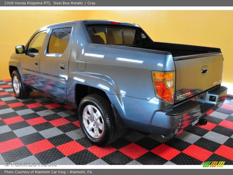 Steel Blue Metallic / Gray 2008 Honda Ridgeline RTS