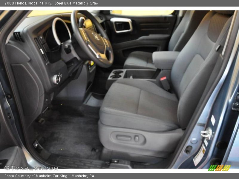 Steel Blue Metallic / Gray 2008 Honda Ridgeline RTS