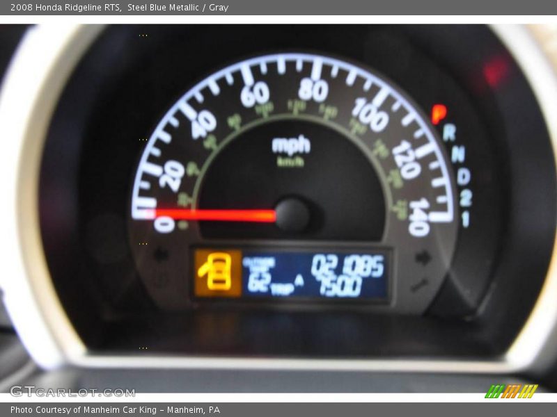 Steel Blue Metallic / Gray 2008 Honda Ridgeline RTS
