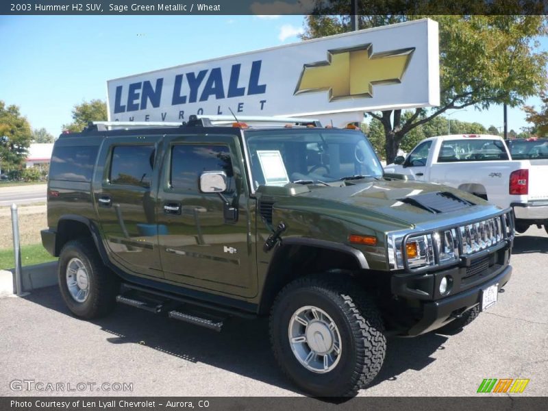 Sage Green Metallic / Wheat 2003 Hummer H2 SUV