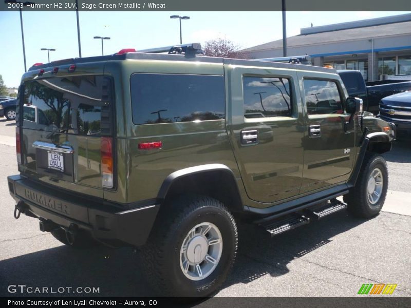 Sage Green Metallic / Wheat 2003 Hummer H2 SUV