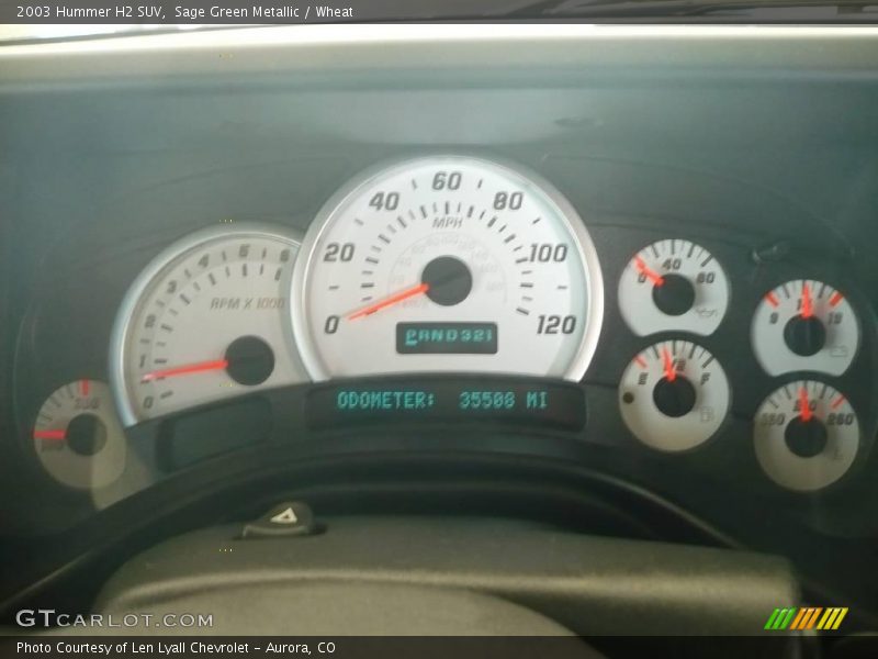 Sage Green Metallic / Wheat 2003 Hummer H2 SUV
