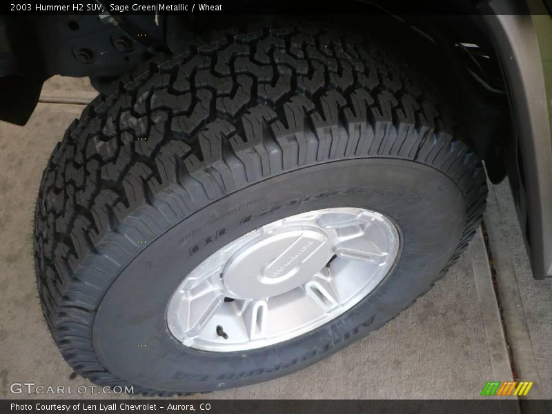 Sage Green Metallic / Wheat 2003 Hummer H2 SUV