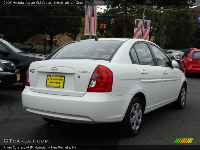 Nordic White / Gray 2006 Hyundai Accent GLS Sedan