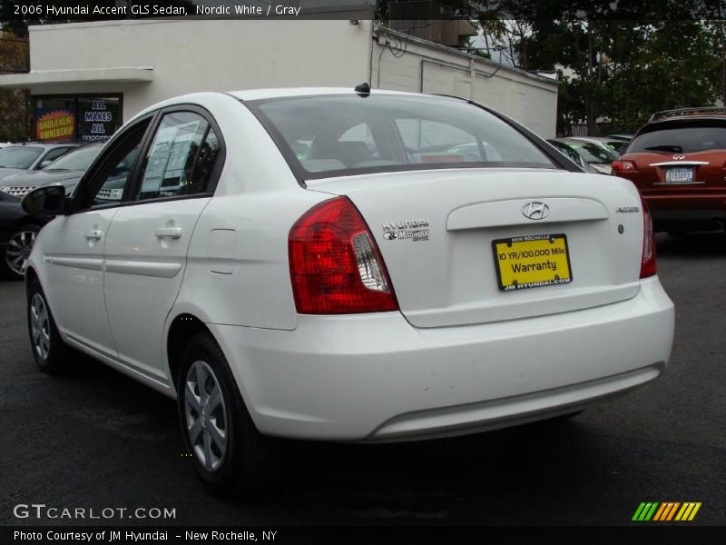 Nordic White / Gray 2006 Hyundai Accent GLS Sedan