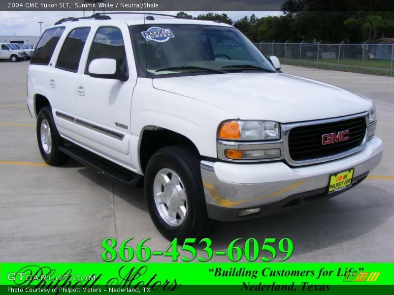 Summit White / Neutral/Shale 2004 GMC Yukon SLT