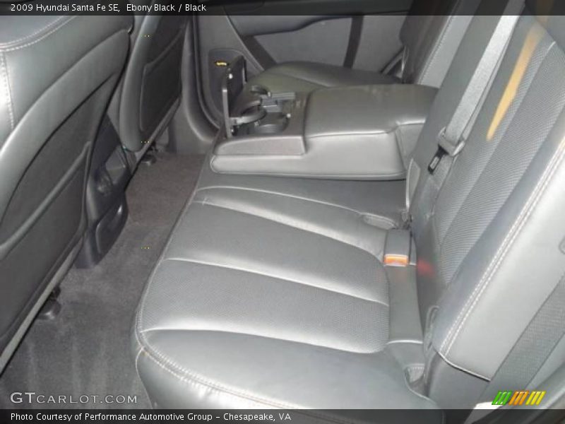 Ebony Black / Black 2009 Hyundai Santa Fe SE