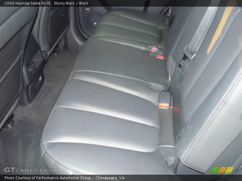 Ebony Black / Black 2009 Hyundai Santa Fe SE