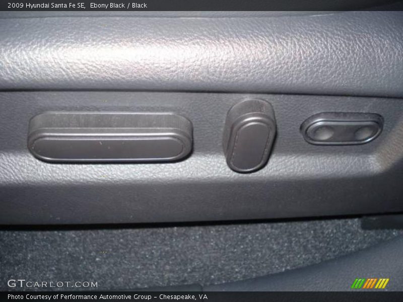 Ebony Black / Black 2009 Hyundai Santa Fe SE