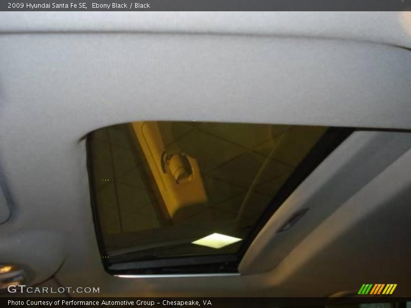 Ebony Black / Black 2009 Hyundai Santa Fe SE