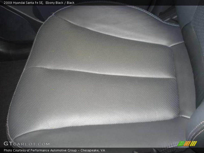 Ebony Black / Black 2009 Hyundai Santa Fe SE