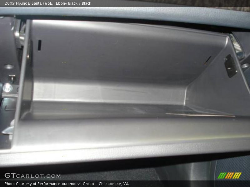 Ebony Black / Black 2009 Hyundai Santa Fe SE