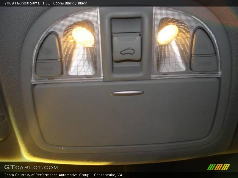 Ebony Black / Black 2009 Hyundai Santa Fe SE