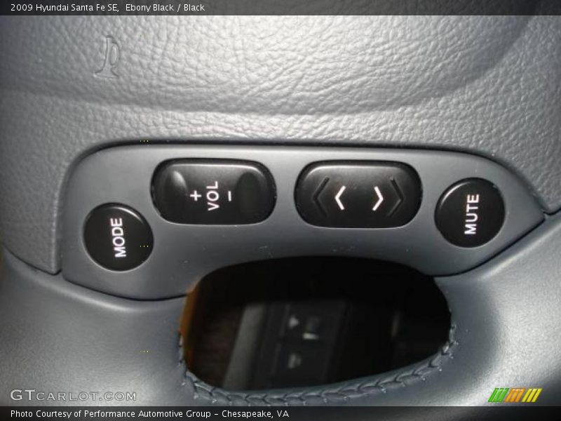 Ebony Black / Black 2009 Hyundai Santa Fe SE
