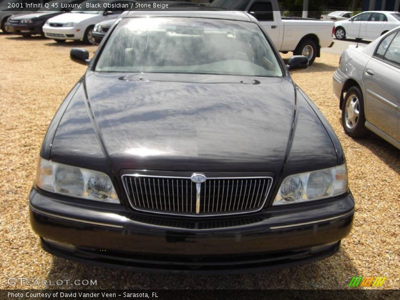 Black Obsidian / Stone Beige 2001 Infiniti Q 45 Luxury