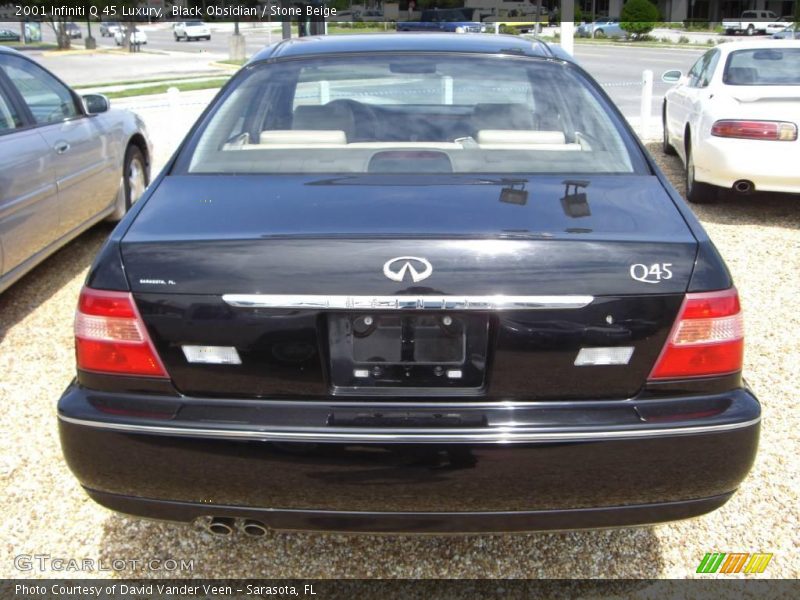 Black Obsidian / Stone Beige 2001 Infiniti Q 45 Luxury