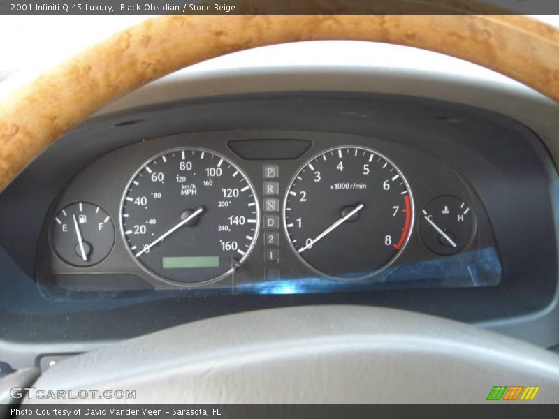 Black Obsidian / Stone Beige 2001 Infiniti Q 45 Luxury
