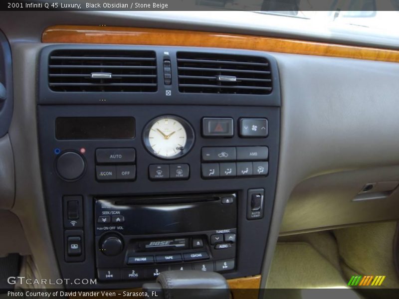 Black Obsidian / Stone Beige 2001 Infiniti Q 45 Luxury